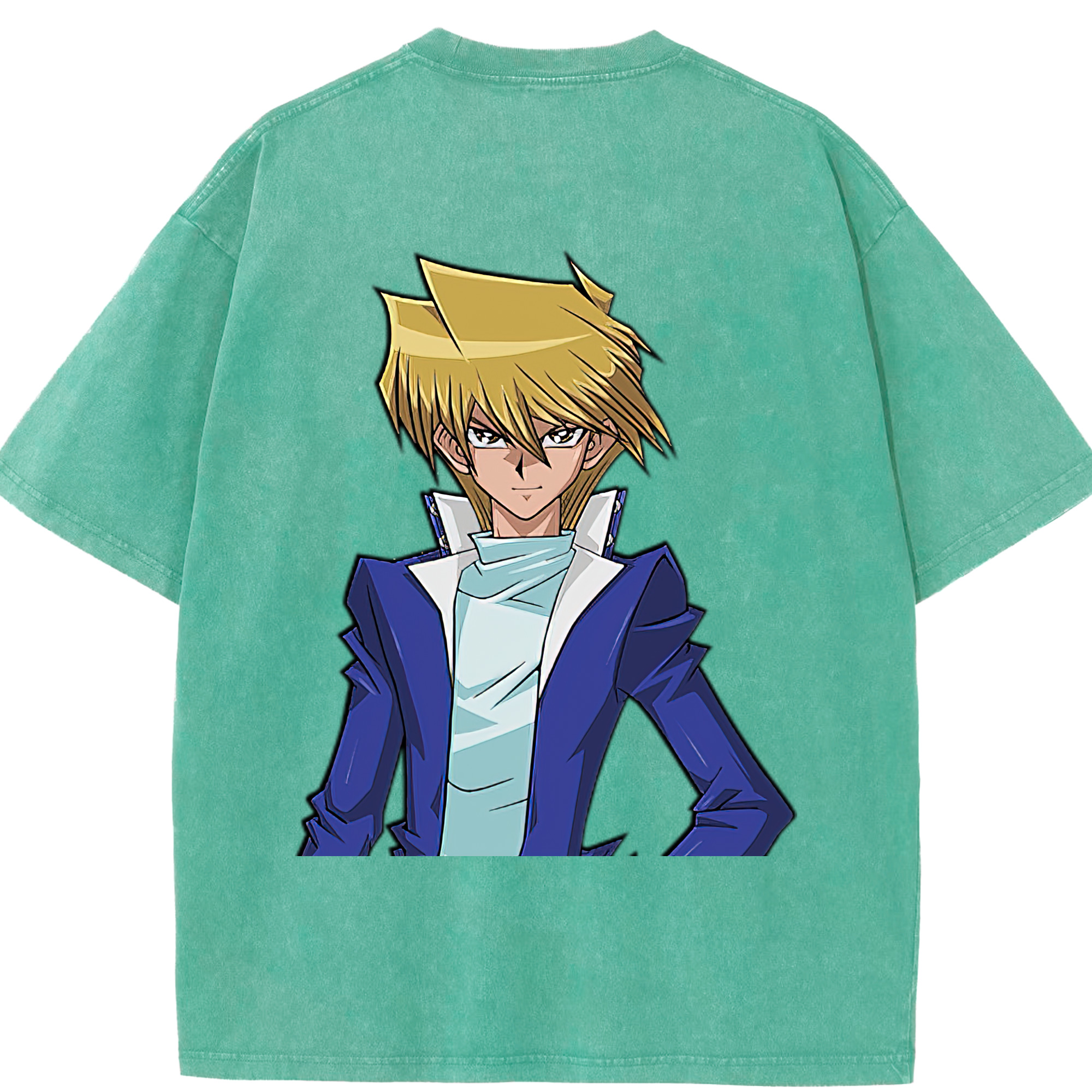 （画像用） 遊☆戯☆王 Yu-Gi-Oh! 綿100% ヴィンテージ風 半袖Tシャツ（背面プリント）